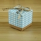 ตรวจสอบรูปแบบกระดาษช็อกโกแลตลูกอมกล่องสี่เหลี่ยม 260 แกรมกล่องของขวัญของชำร่วยงานแต่งงาน